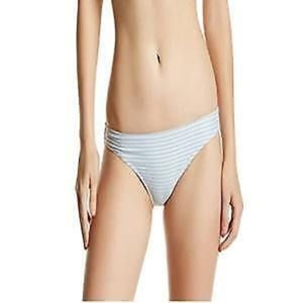 Betsey Johnson Metallic Stripe Full Hipster Bikini Bottom - Small